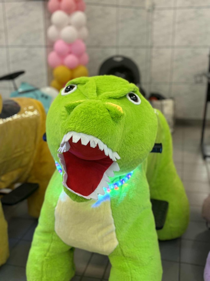 Green Dinosaur ride-on