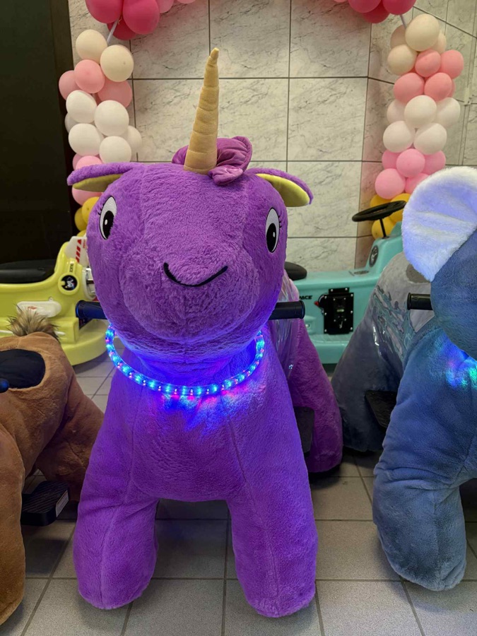 Purple Pony ride-on