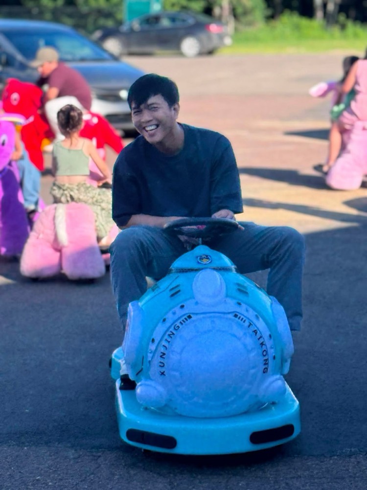 Rider at an outdoor event