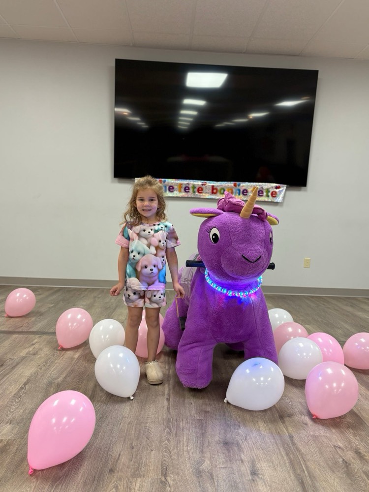 Ride-on at a party